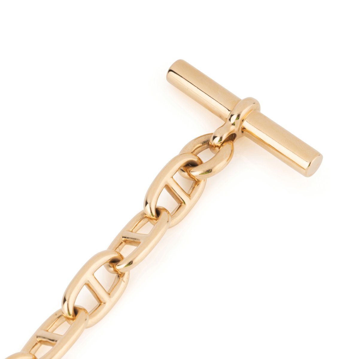 Bracelet HERMÈS "Chaîne d'ancre" en or jaune - Castafiore