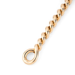 Bracelet HERMES en or jaune torsadé et diamants - Castafiore