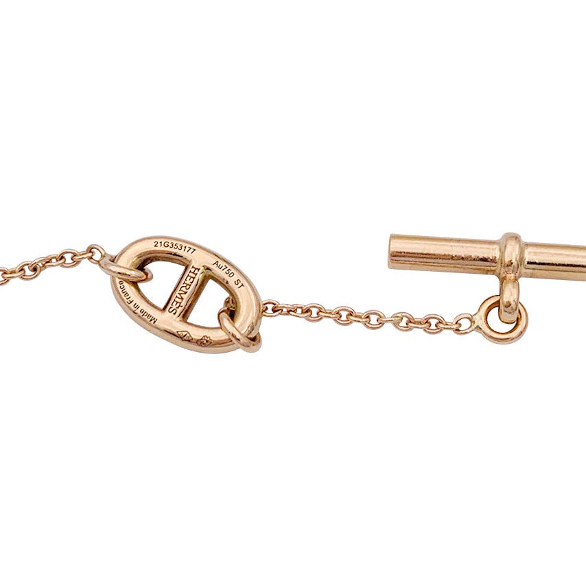 Bracelet Hermès, "Frandole", or rose. - Castafiore