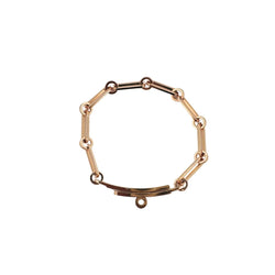 Bracelet HERMES "Kelly" en or rose et diamants - Castafiore