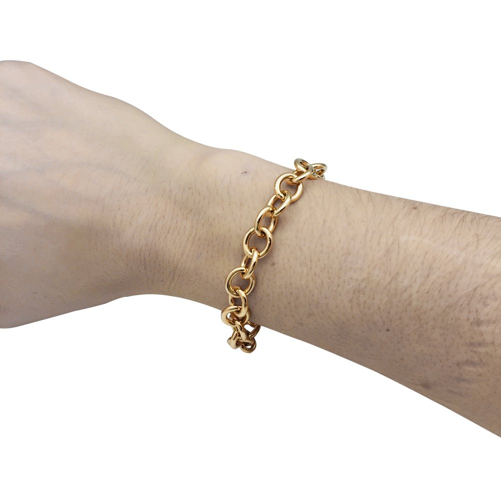 Bracelet HERMES maillons ronds or jaune - Castafiore