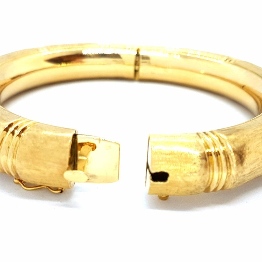 Bracelet Jonc bambou en or jaune - Castafiore