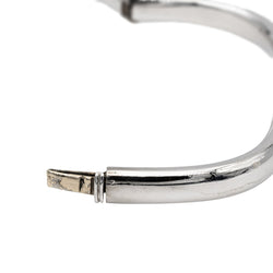 Bracelet Jonc carré en or blanc - Castafiore