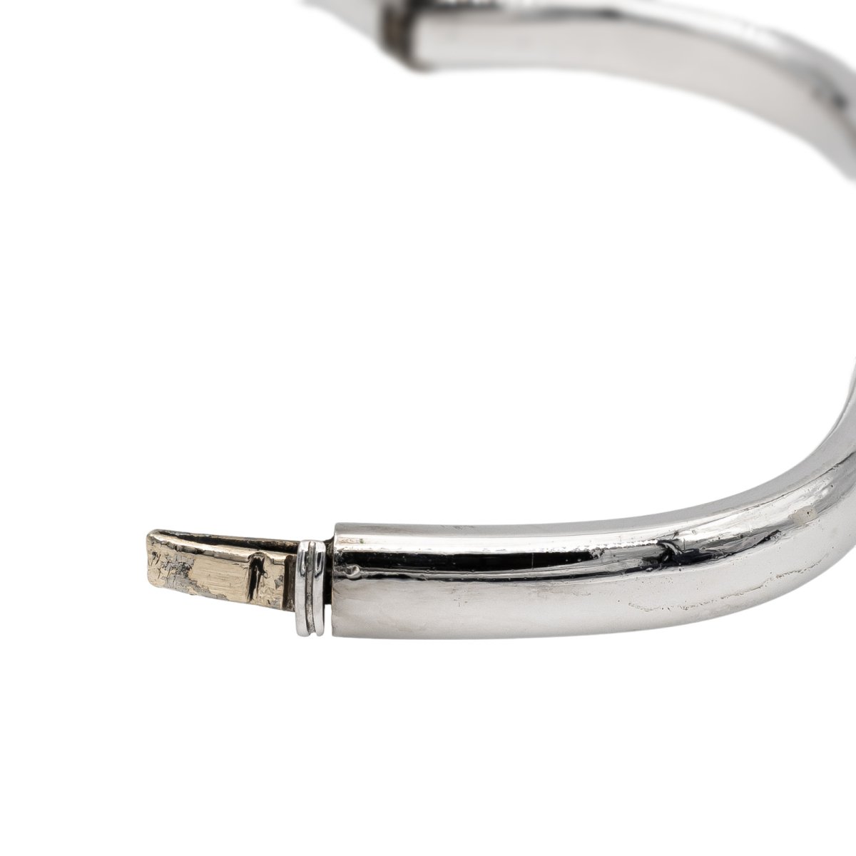 Bracelet Jonc carré en or blanc - Castafiore