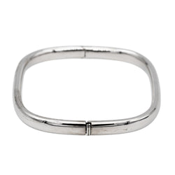 Bracelet Jonc carré en or blanc - Castafiore