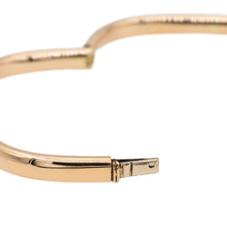 Bracelet Jonc carré en or rose - Castafiore