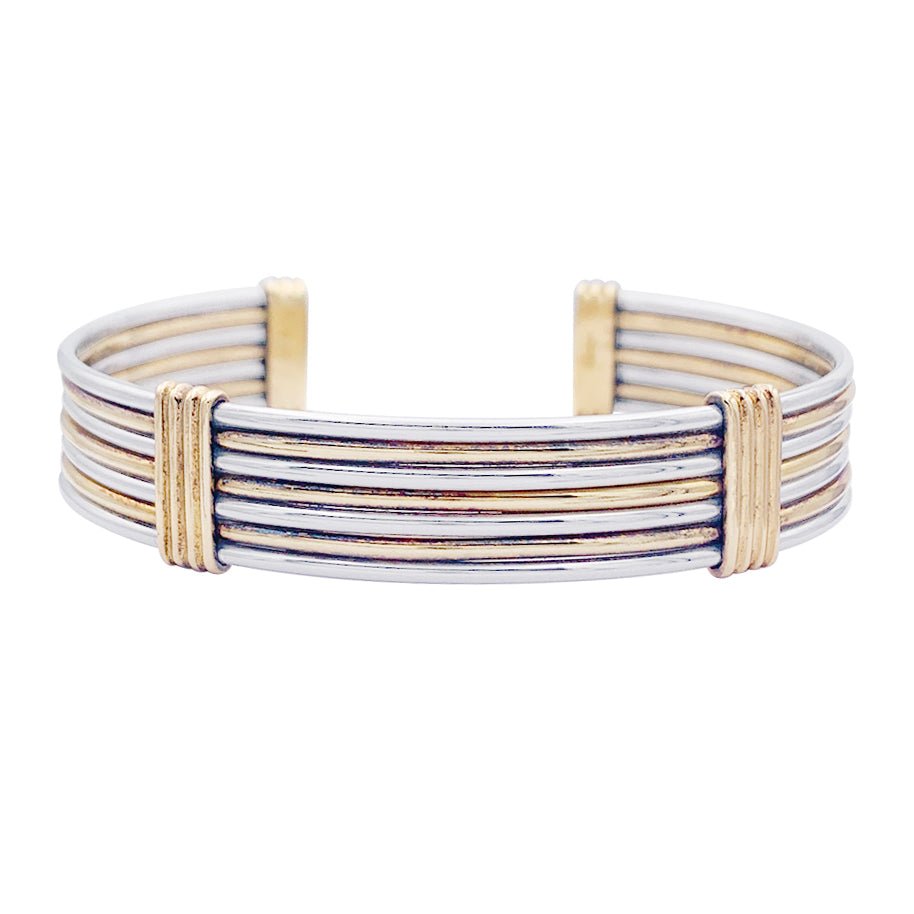 Bracelet Jonc CARTIER en or jaune et acier - Castafiore