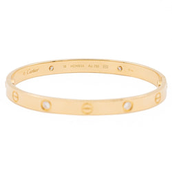 Bracelet Jonc CARTIER "Love" en or jaune et diamants - Castafiore