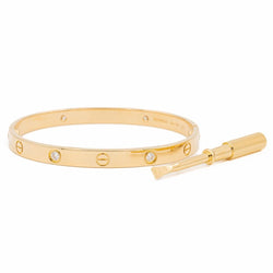 Bracelet Jonc CARTIER "Love" en or jaune et diamants - Castafiore