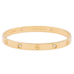Bracelet Jonc CARTIER "Love" en or jaune et diamants - Castafiore