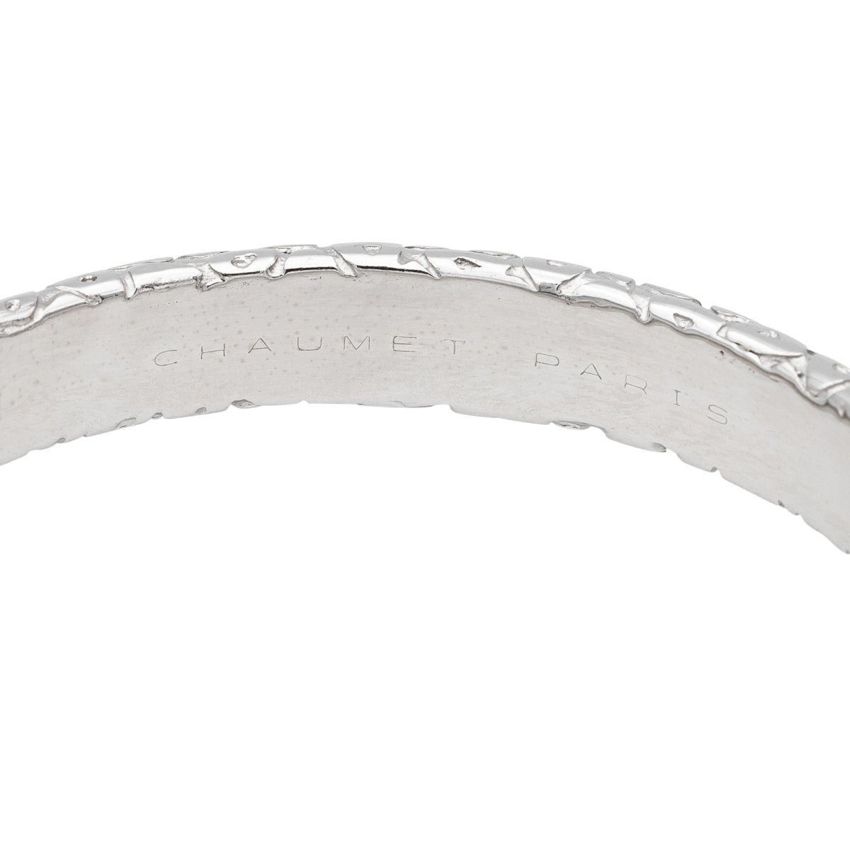 Bracelet Jonc CHAUMET en or blanc - Castafiore