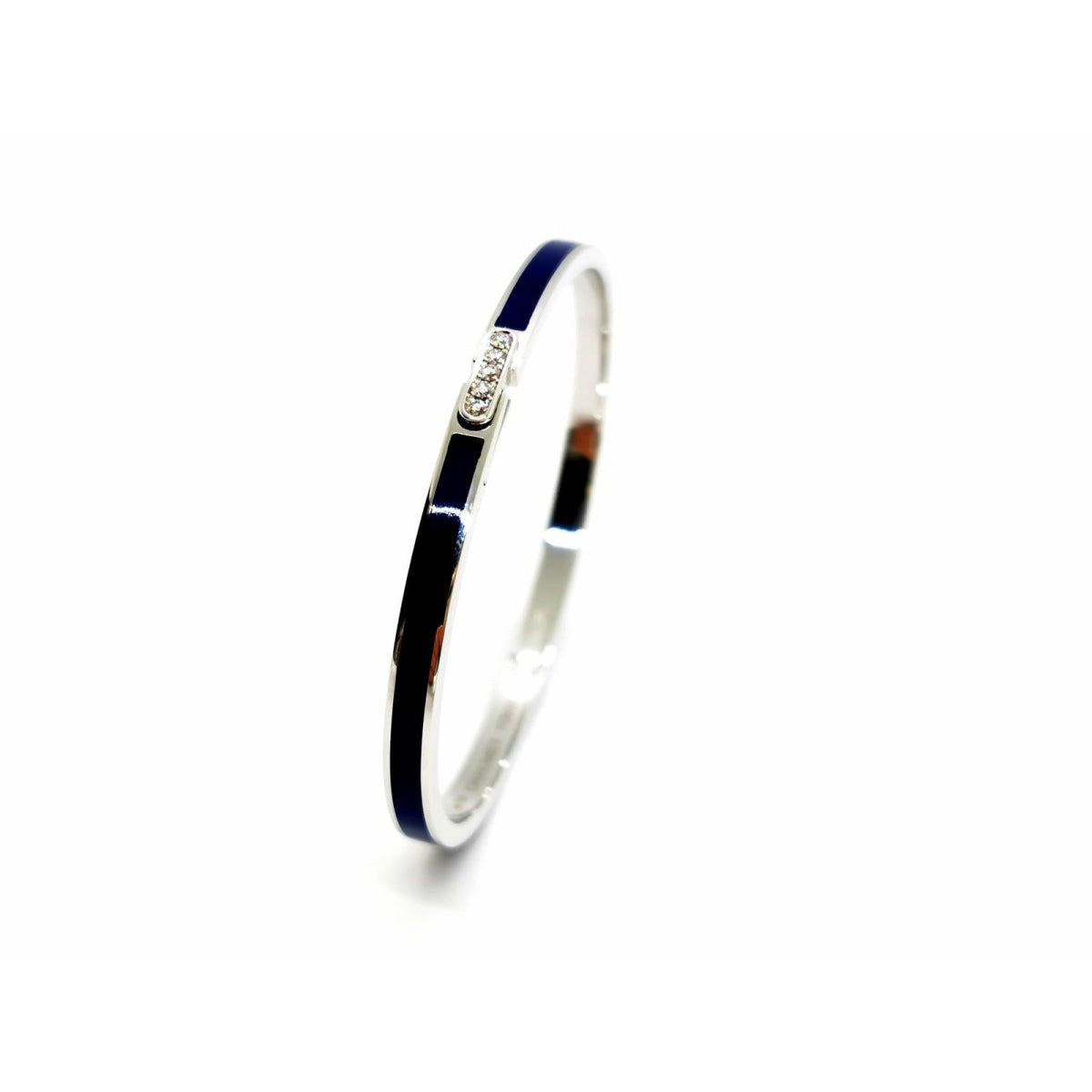 Bracelet Jonc CHAUMET "Liens Evidence", or blanc et diamants - Castafiore
