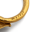 Bracelet Jonc CLAUDE LALANNE "Papillon", en bronze doré - Castafiore