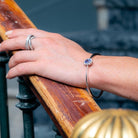 Bracelet Jonc en or blanc et tanzanite - Castafiore