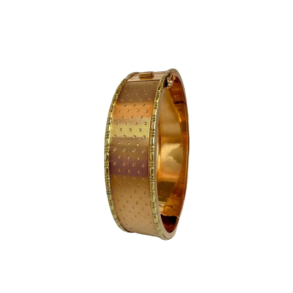 Bracelet Jonc en or guilloché - Castafiore