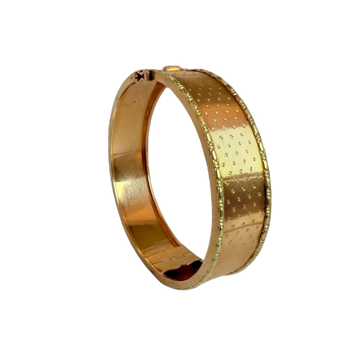 Bracelet Jonc en or guilloché - Castafiore