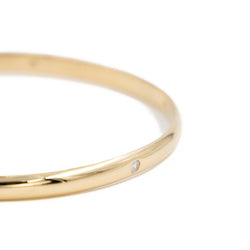 Bracelet Jonc en or jaune et en diamants - Castafiore