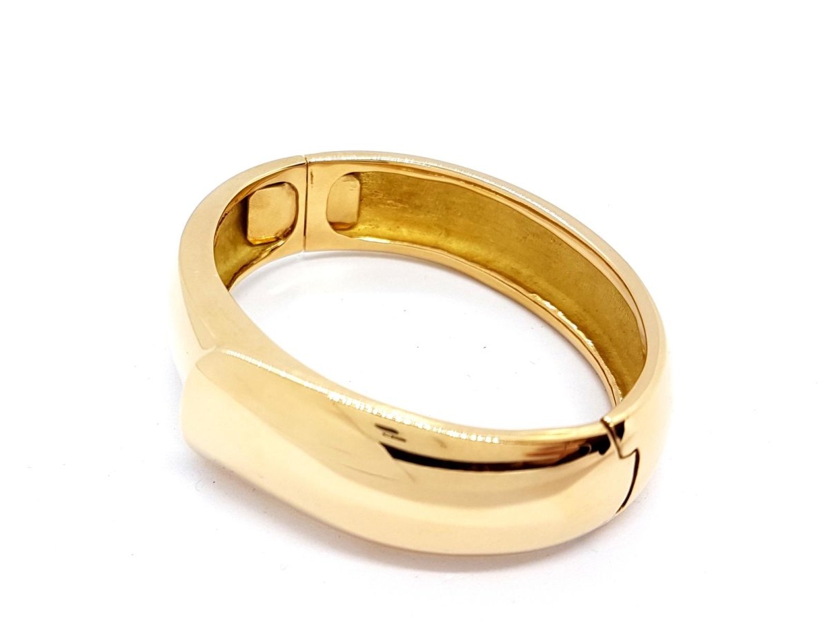 Bracelet Jonc massif en or jaune - Castafiore