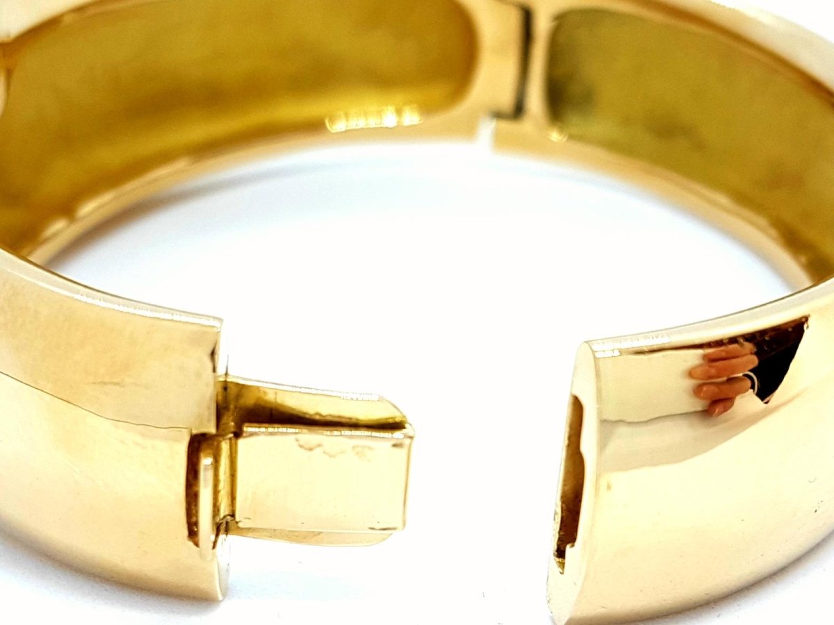 Bracelet Jonc massif en or jaune - Castafiore