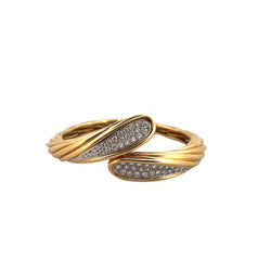 Bracelet Jonc MAUBOUSSIN en or jaune et platine - Castafiore