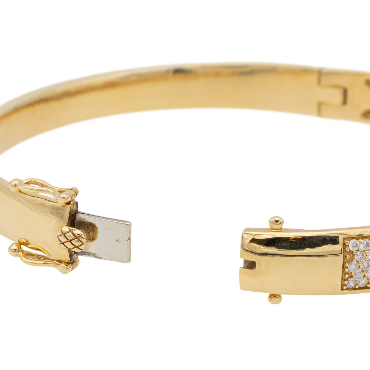 Bracelet Jonc Or jaune Diamant - Castafiore