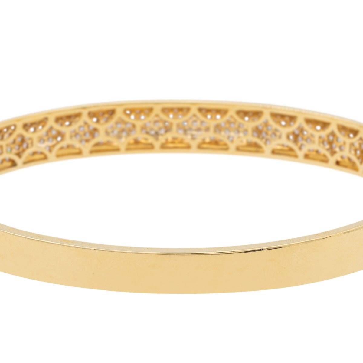 Bracelet Jonc Or jaune Diamant - Castafiore