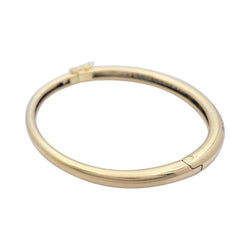 Bracelet jonc, or jaune et diamants. - Castafiore