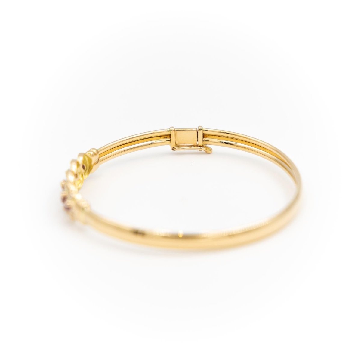 Bracelet Jonc Or jaune Rubis - Castafiore