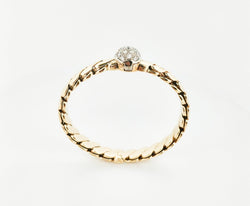 Bracelet Jonc POMELLATO or jaune et diamants - Castafiore