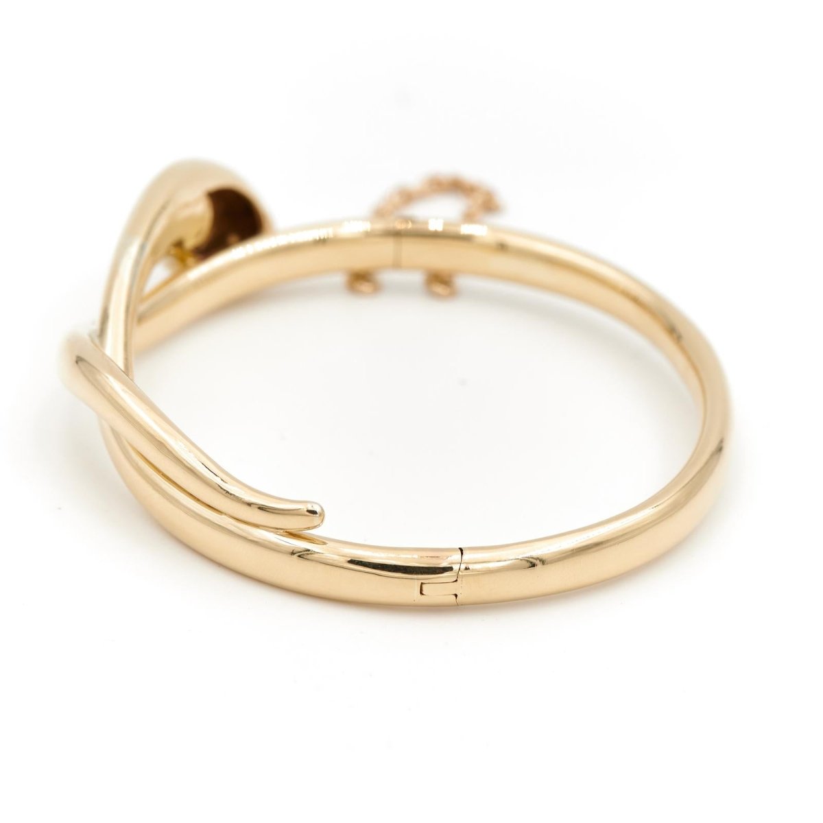 Bracelet Jonc serpent en 2 ors, rubis et diamants - Castafiore