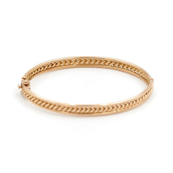 Bracelet Jonc torsade en or jaune - Castafiore