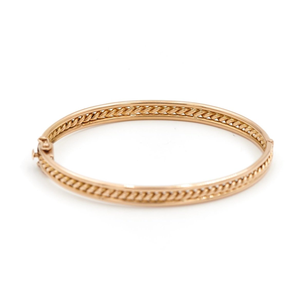 Bracelet Jonc torsade en or jaune - Castafiore