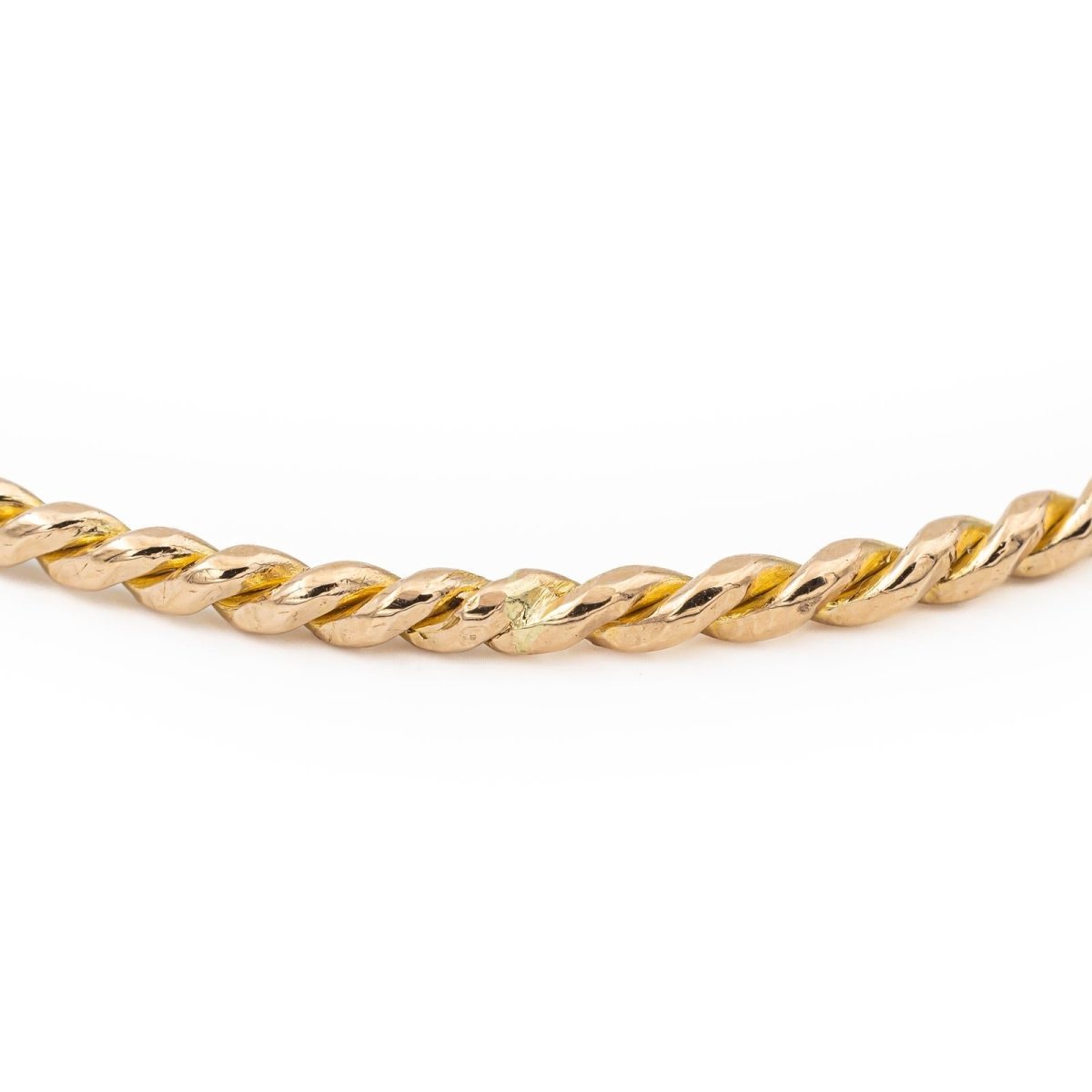 Bracelet Jonc torsadé en or jaune - Castafiore