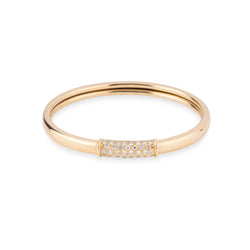 Bracelet Jonc VAN CLEEF & AREPLS en or jaune et diamants - Castafiore
