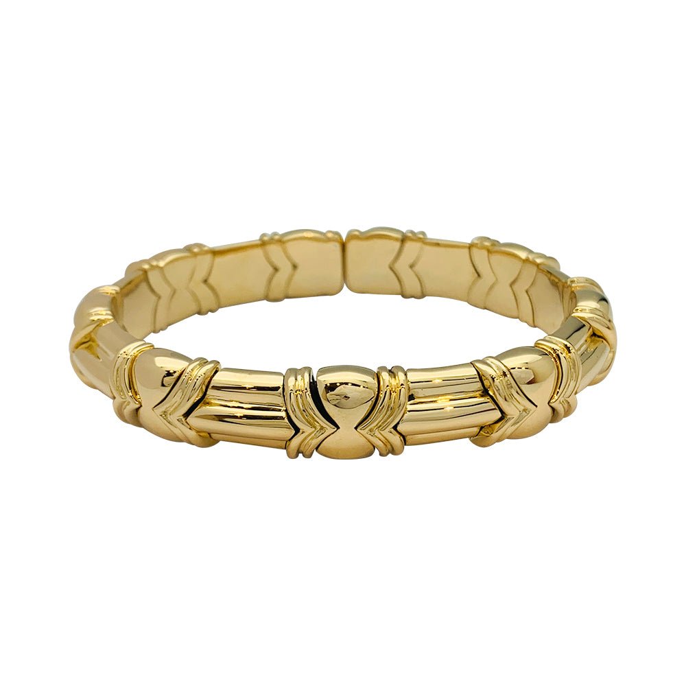 Bracelet jonc Vintage en or jaune - Castafiore