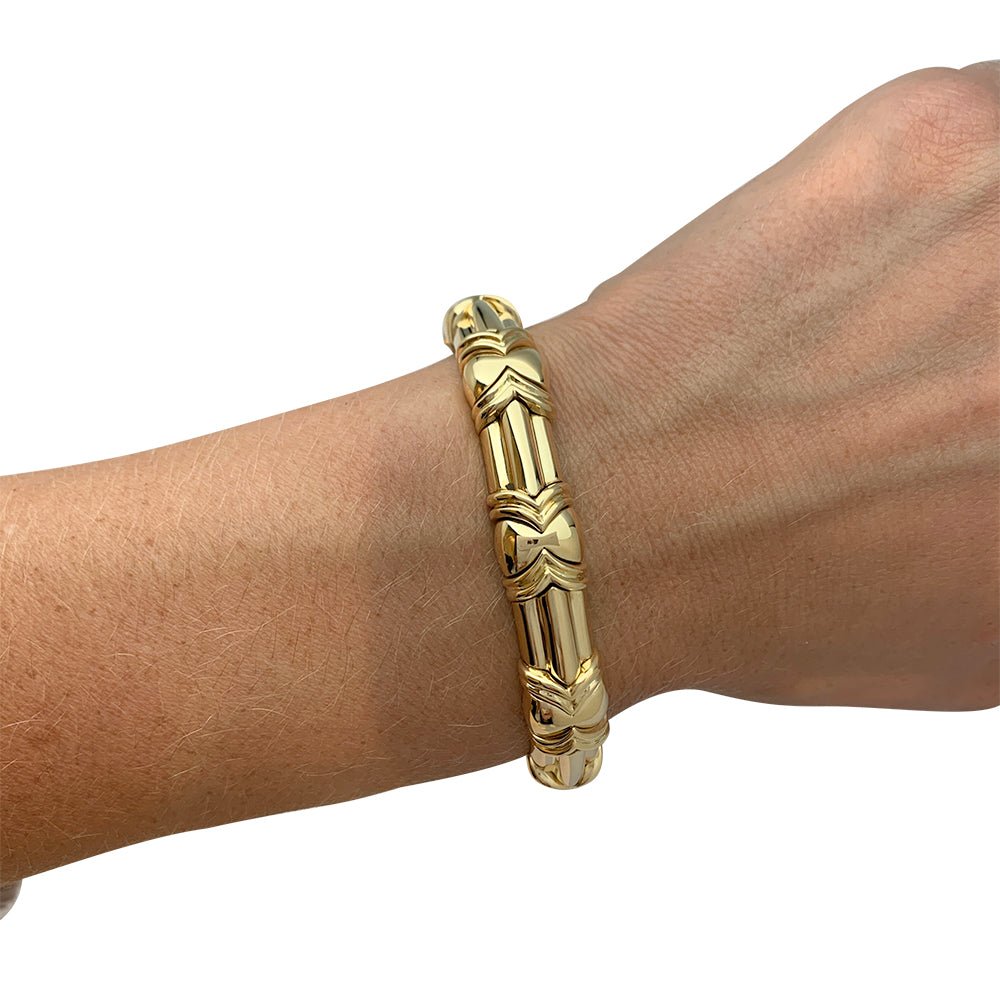 Bracelet jonc Vintage en or jaune - Castafiore
