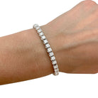 Bracelet ligne diamants en or blanc - Castafiore