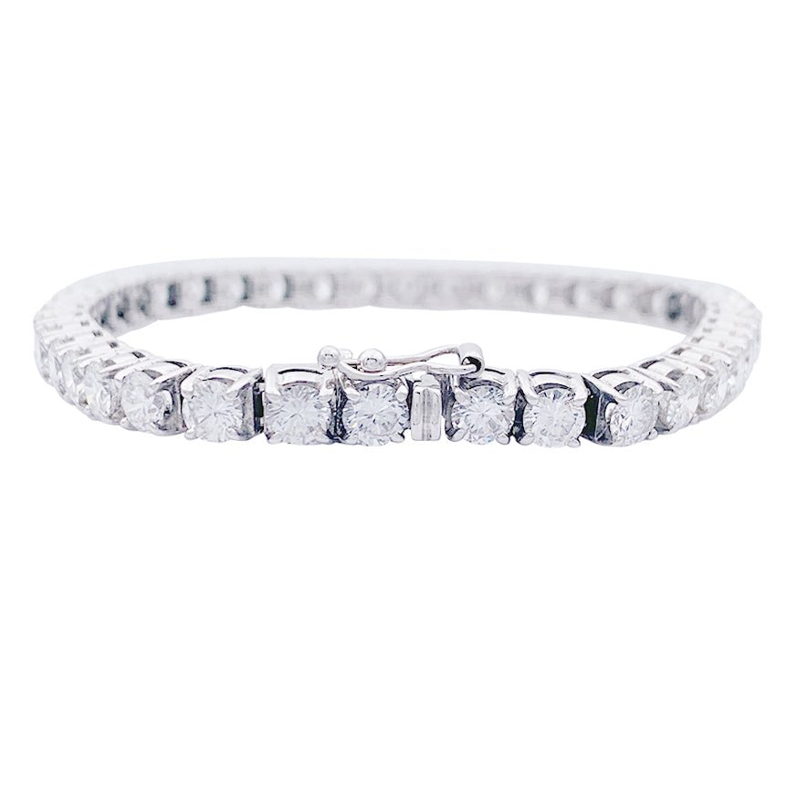 Bracelet Ligne diamants en or blanc - Castafiore