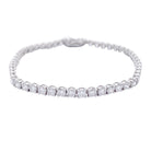 Bracelet ligne diamants en or blanc - Castafiore