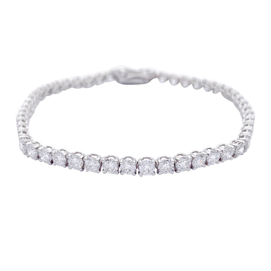 Bracelet ligne diamants en or blanc - Castafiore