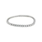 Bracelet ligne diamants en or blanc - Castafiore