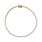 Bracelet ligne diamants en or jaune - Castafiore