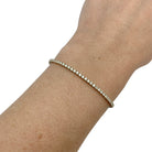 Bracelet ligne diamants en or jaune - Castafiore