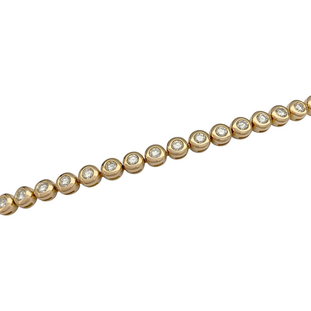 Bracelet ligne diamants en serti clos - Castafiore