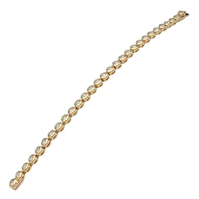 Bracelet ligne diamants en serti clos - Castafiore