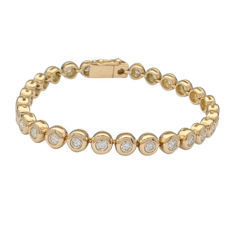 Bracelet ligne diamants en serti clos - Castafiore