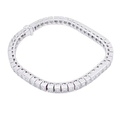 Bracelet Ligne en or blanc et diamants - Castafiore