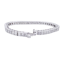 Bracelet Ligne en or blanc et diamants - Castafiore