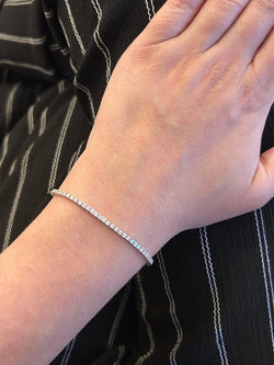 Bracelet Ligne en or blanc et diamants - Castafiore