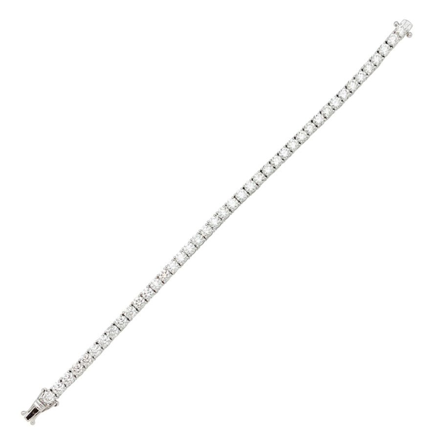 Bracelet ligne en or blanc et diamants - Castafiore